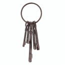 Antieke gietijzeren sleutelhanger, ca. 9 x 4 x 22,5 cm