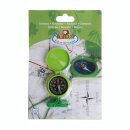 Childrens compass in green with practical nylon carrying strap