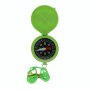 Childrens compass in green with practical nylon carrying strap