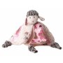 Cuddle cloth sheep Sweety pink-cream-grey, approx. 24 x 24 cm