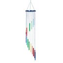 Mobile en baguettes de verre au design arc-en-ciel,...