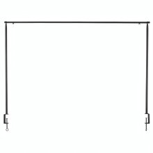 Tisch Dekostange aus Stahl, schwarzes Deko Element für Tische bis 9,7 cm für Hänge Dekor