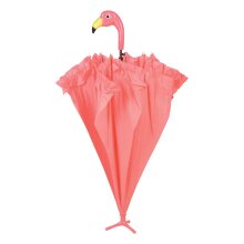 Paraplu Flamingo met Roze Ruches