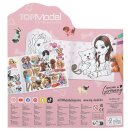 TOPModel Doggy Malbuch mit 21 Seiten und Doppelseite Stickern für Hunde Liebhaber ab 6 Jahren