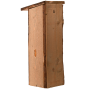 Pileated woodpecker nesting box made of pine wood
