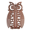 Thermometer motif owl cast iron