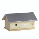 Bumblebee house with folding roof made of wood