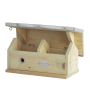Bumblebee house with folding roof made of wood