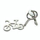 Zilveren fietssleutelhanger met flesopener voor...