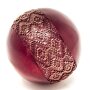 Decorative bowl with 3 balls red-brown with festive ornaments and details for Christmas, weddings and co.